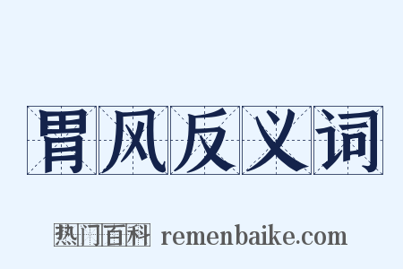 胃风反义词是什么意思的图片